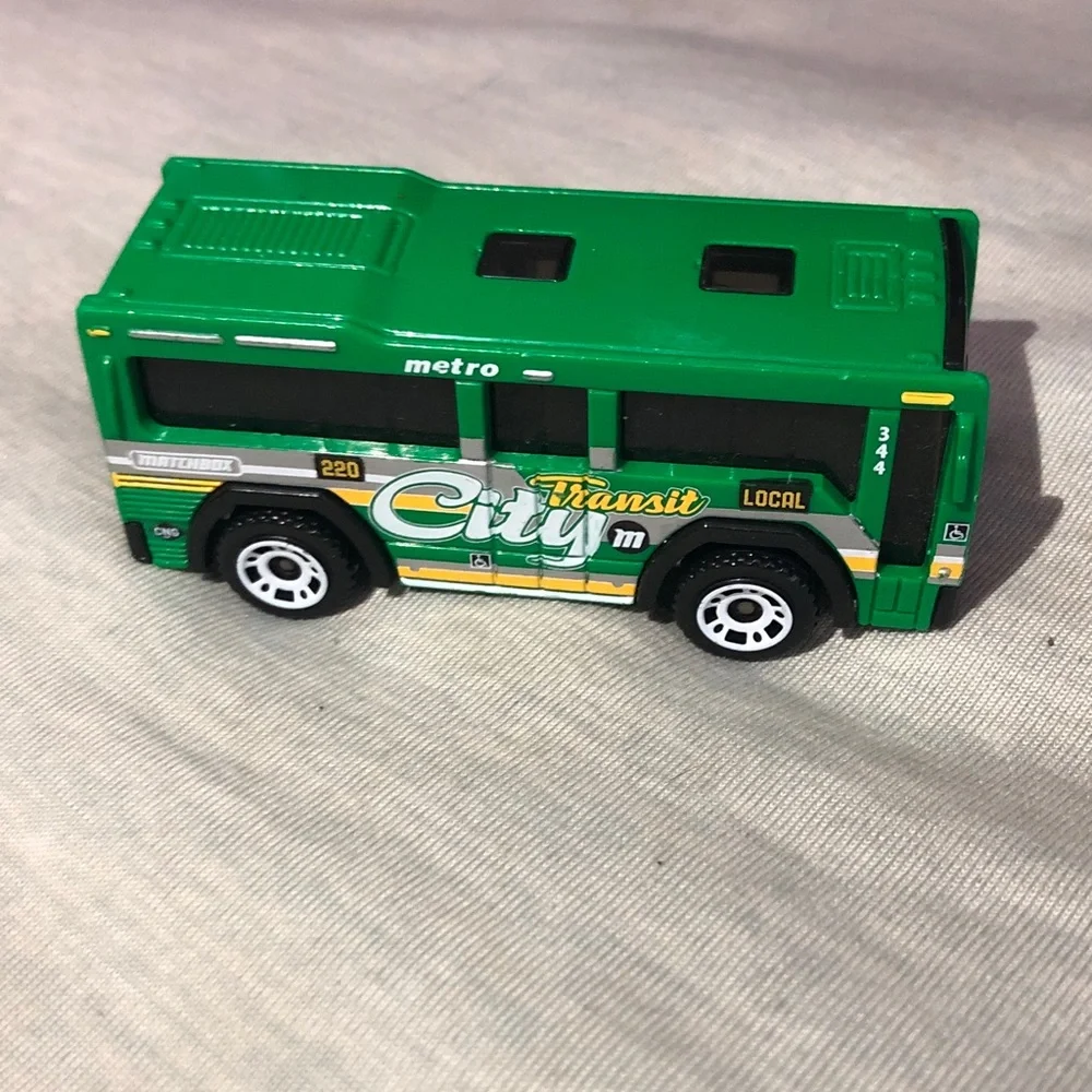 Mattel Green City Transit Toy Bus